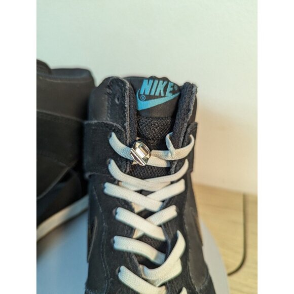 Nike Dunk Sky Hi Essential Hidden Wedge Heel 644877-400 Denim Blue Gum High 6.5 - Picture 9 of 11